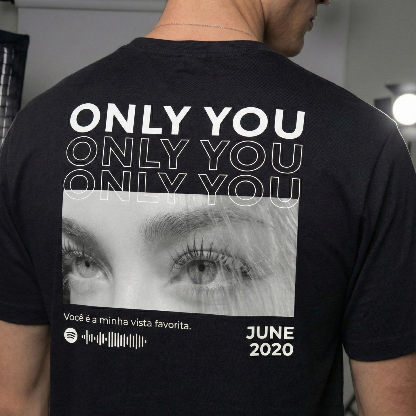 Camiseta Romântica 'Only You' para Namorados