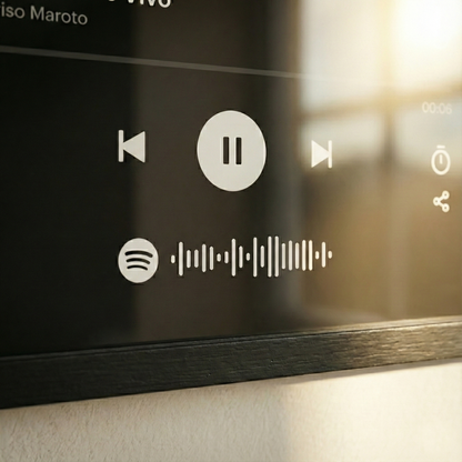 Quadro Spotify 'Nosso Hit' A4 para Casal