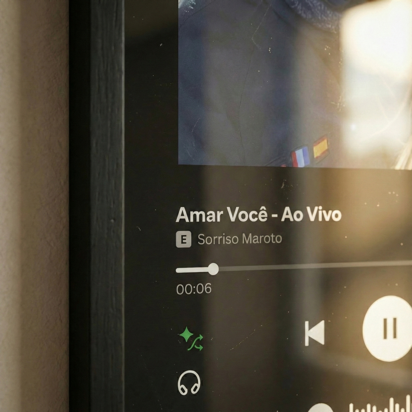 Quadro Spotify 'Nosso Hit' A4 para Casal