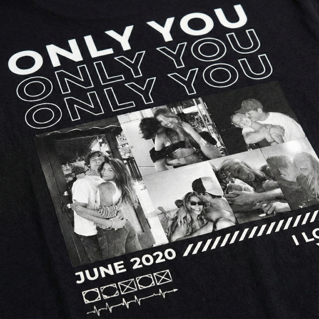 Camiseta Romântica 'Only You' para Namorados